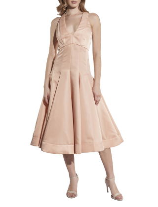 Sukienka wieczorowa 104912 A2DL Koralowy