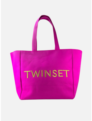 Twinset Torebka damska Różowy, Materiał, 261LB7BLL