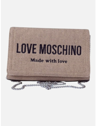 Love Moschino Torebka damska Beżowy, Materiał, JC4232PP0OKB1