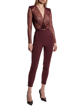 Kombinezon damski TU02146E2, Bordowy