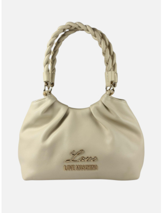 Love Moschino Torebka damska Kremowy, Skóra naturalna, JC4163PP1OL19