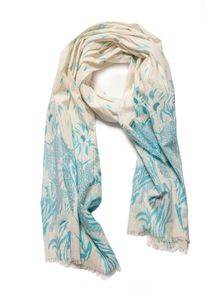 Szal damski 251TO5210 Niebieski