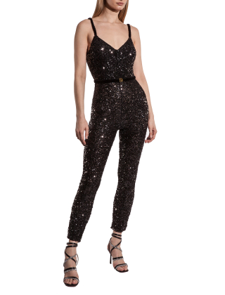 Kombinezon damski TU03447E2, Czarny