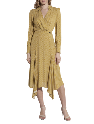 Sukienka codzienna AB86552E2 Żółty/Złoty