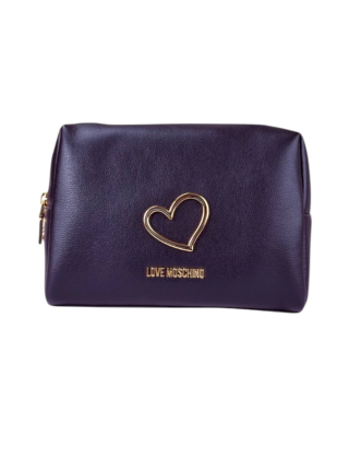 Love Moschino Kosmetyczka damska Czarny, Imitacja skóry, JC5301PP1OLQ0