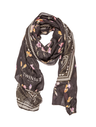 Szal damski 251TA4340 Czarny