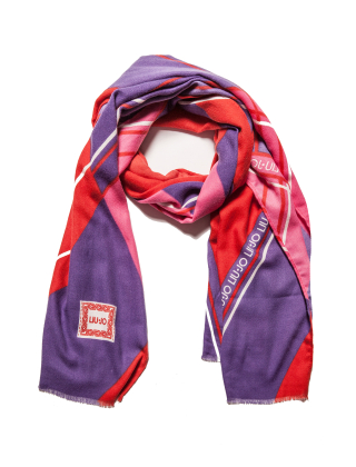 Szal damski 2F3144 T0300 Fioletowy