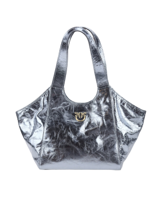 Torebka damska Tote Mini Bag 104645 A2OT Szary/Srebrny