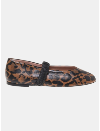 Pollini Baleriny SA11020C1OTJ0105, Brązowo-czarne