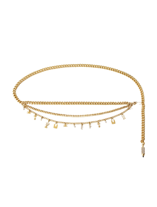 Pasek damski CTC1330E2 Żółty/Złoty