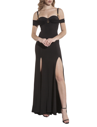 Sukienka wieczorowa ABR0851E2 Czarny