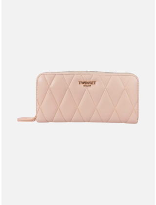 Twinset Portfel damski Różowy, Imitacja skóry, 261TB7285