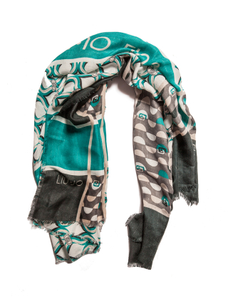 Chusta damska 2F3134 T0300 Zielony