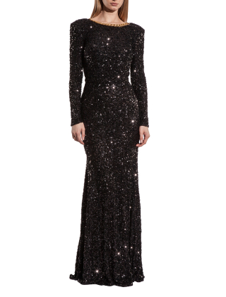 Elisabetta Franchi Suknia wieczorowa Rozmiar: XL, Czarny, AB75947E2