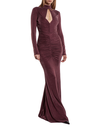 Elisabetta Franchi Sukienka wieczorowa Rozmiar: XL, Bordowy, AB61646E2