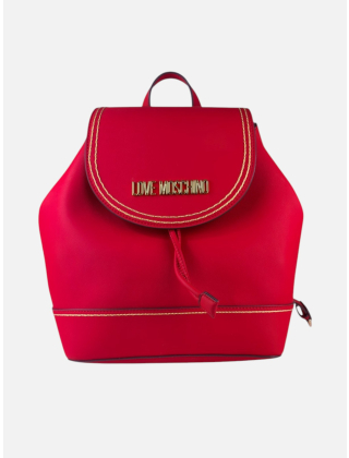 Love Moschino Plecak damski Czerwony, Imitacja skóry, JC4257PP0OKF0