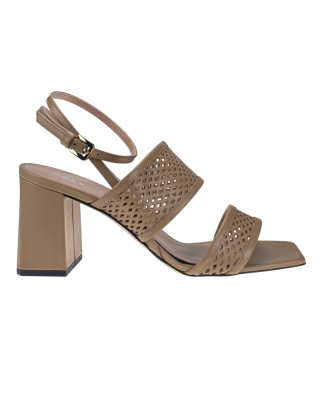 Sandały damskie SA16297M0OTGX105, Piaskowy