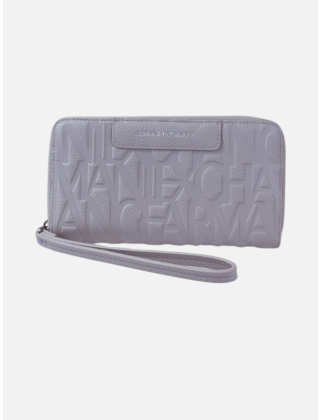 Armani Exchange Portfel damski Szary/Srebrny, Imitacja skóry, XW001606AF15774