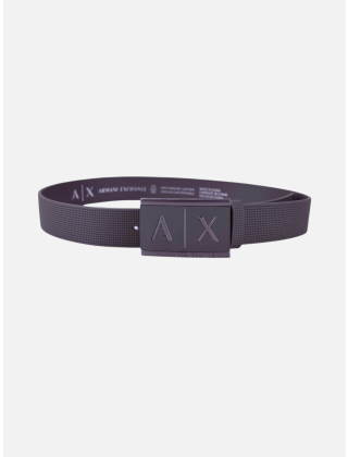 Armani Exchange Pasek męski Szary/Srebrny, Skóra naturalna, 951019CC507