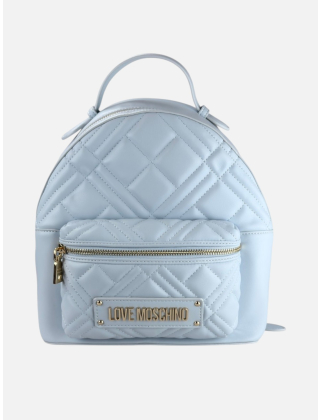 Love Moschino Plecak damski Niebieski, Imitacja skóry, JC4148PP1OLA0