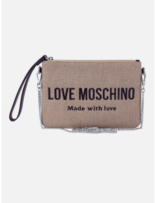 Love Moschino Torebka damska Beżowy, Materiał, JC4230PP0OKB1