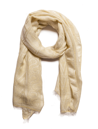Szal damski 251TA4240 Żółty/Złoty