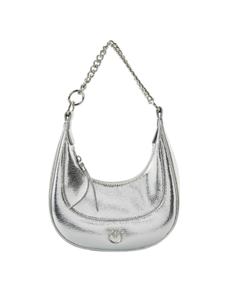 Torebka damska Brioche Hobo Mini 101433 A204 Szary/Srebrny