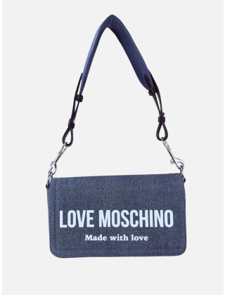 Love Moschino Torebka damska Niebieski, Materiał, JC4057PP1OLG1