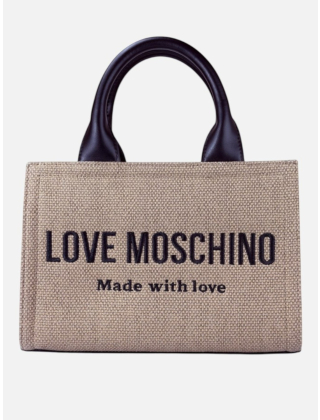 Love Moschino Torebka damska Beżowy, Materiał, JC4226PP0OKB1