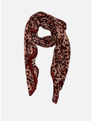 Twinset Chusta damska Bordowy, Materiał, 252LL5AWW