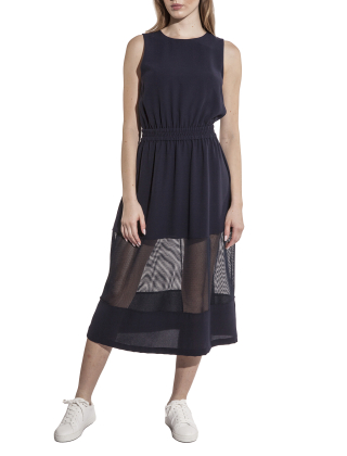 Sukienka 3DYA22 YN1QZ Granatowy