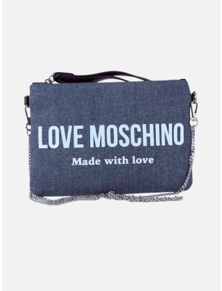 Love Moschino Torebka damska Niebieski, Materiał, JC4060PP1OLG1