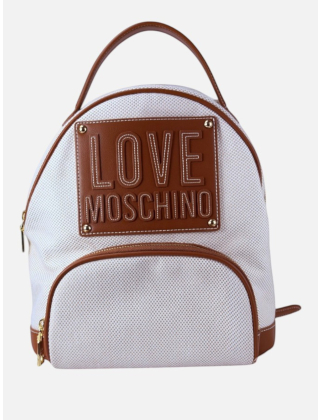 Love Moschino Plecak damski Brązowy, Imitacja skóry, JC4063PP1OLZ1