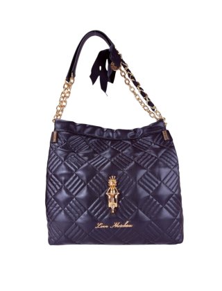 Love Moschino Torebka damska Czarny, Imitacja skóry, JC4268PP0OKH1