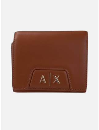 Armani Exchange Portfel damski Brązowy, Imitacja skóry, XW001595AF19892