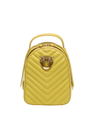 Plecak damski Love Click Mini Backpack 103614 A1J2 Żółty/Złoty