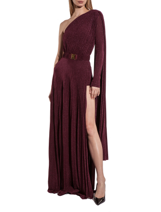 Elisabetta Franchi Suknia wieczorowa Rozmiar: XS, Bordowy, AB68646E2