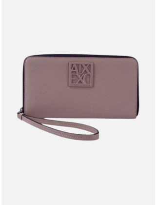 Armani Exchange Portfel damski Beżowy, Imitacja skóry, 9484860A874