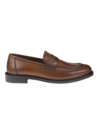 Loafersy męskie SB10322M1OUA0200, Brązowy