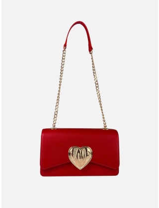 Love Moschino Torebka damska Czerwony, Skóra naturalna, JC4147PP1OL16