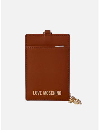 Love Moschino Etui na karty Brązowy, Imitacja skóry, JC5685PP1OKD0
