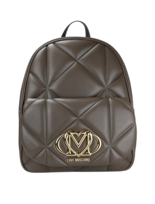 Love Moschino Plecak damski Brązowy, Imitacja skóry, JC4037PP1OLC0