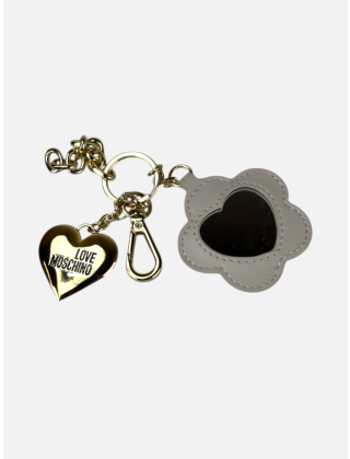 Love Moschino Brelok damski Kremowy, Imitacja skóry, JC5413PP0OKV0