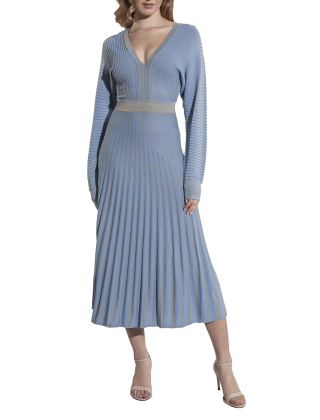 Sukienka koktajlowa 104442 A28U Niebieski