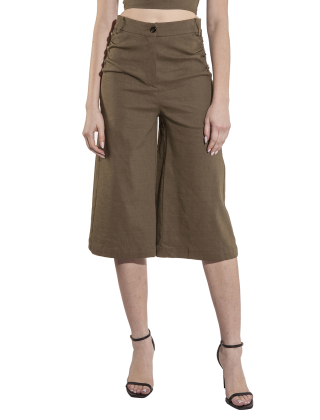 Spodnie damskie 104977 A0IM Zielony