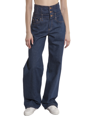 Jeansy damskie XW000630 AF14699 Granatowy