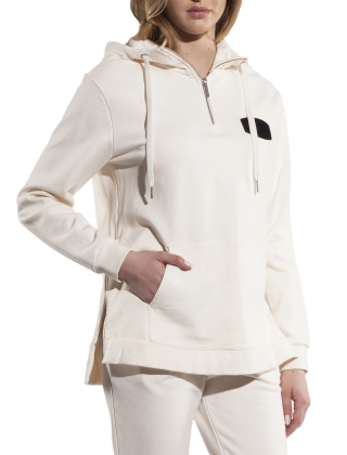 Bluza damska 6RYM17 YJEDZ Kremowy
