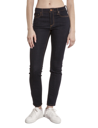 Jeansy damskie 8NYJ01 YWWWZ Granatowy