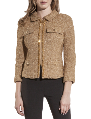 Marynarka damska GI07542E2 Żółty/Złoty