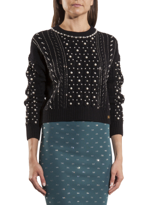Sweter damski MK19B37 Czarny